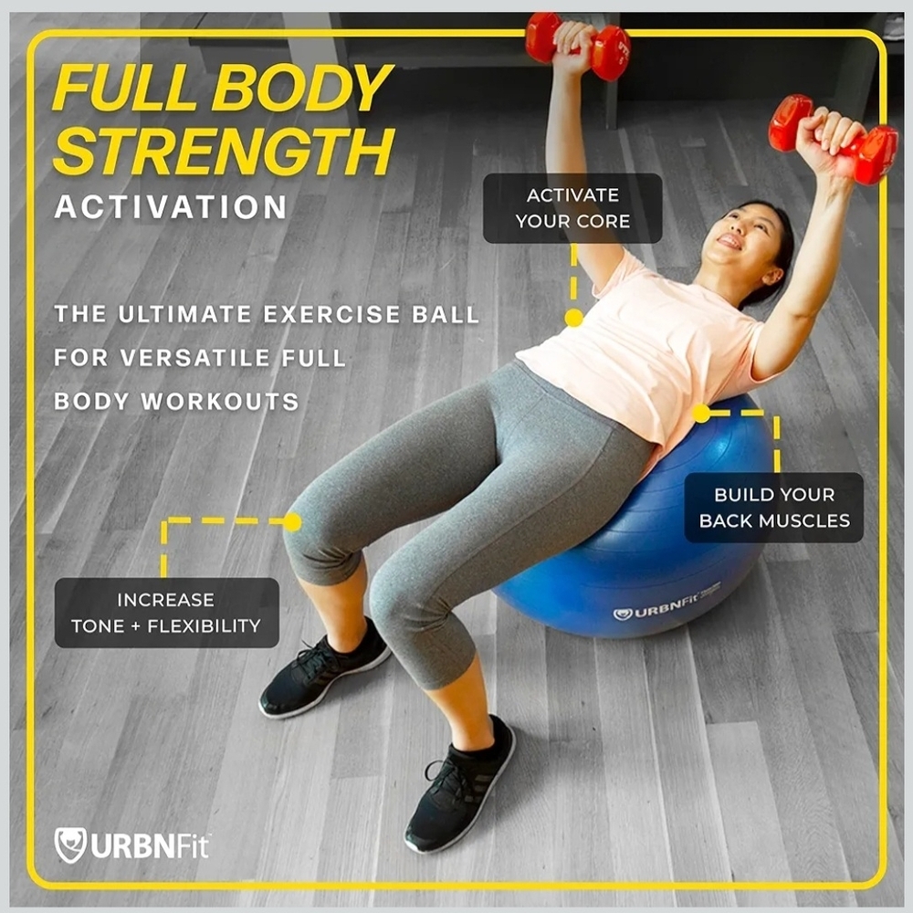 Large Pink Exercise Ball Kit - Picture 4 of 9
